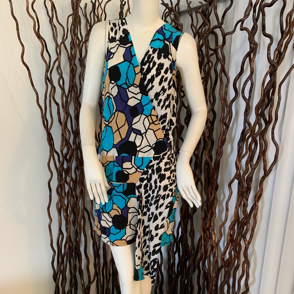 New Tracey Reese Abstract Designer Dress